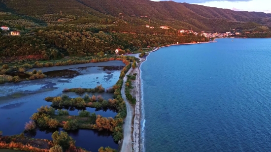 Shore, Lakeside, Water, Mountain, Landscape, Sea