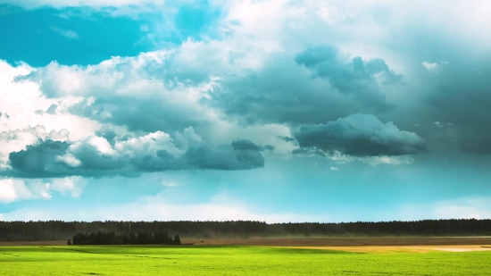 Sky, Atmosphere, Field, Meadow, Grass, Rural