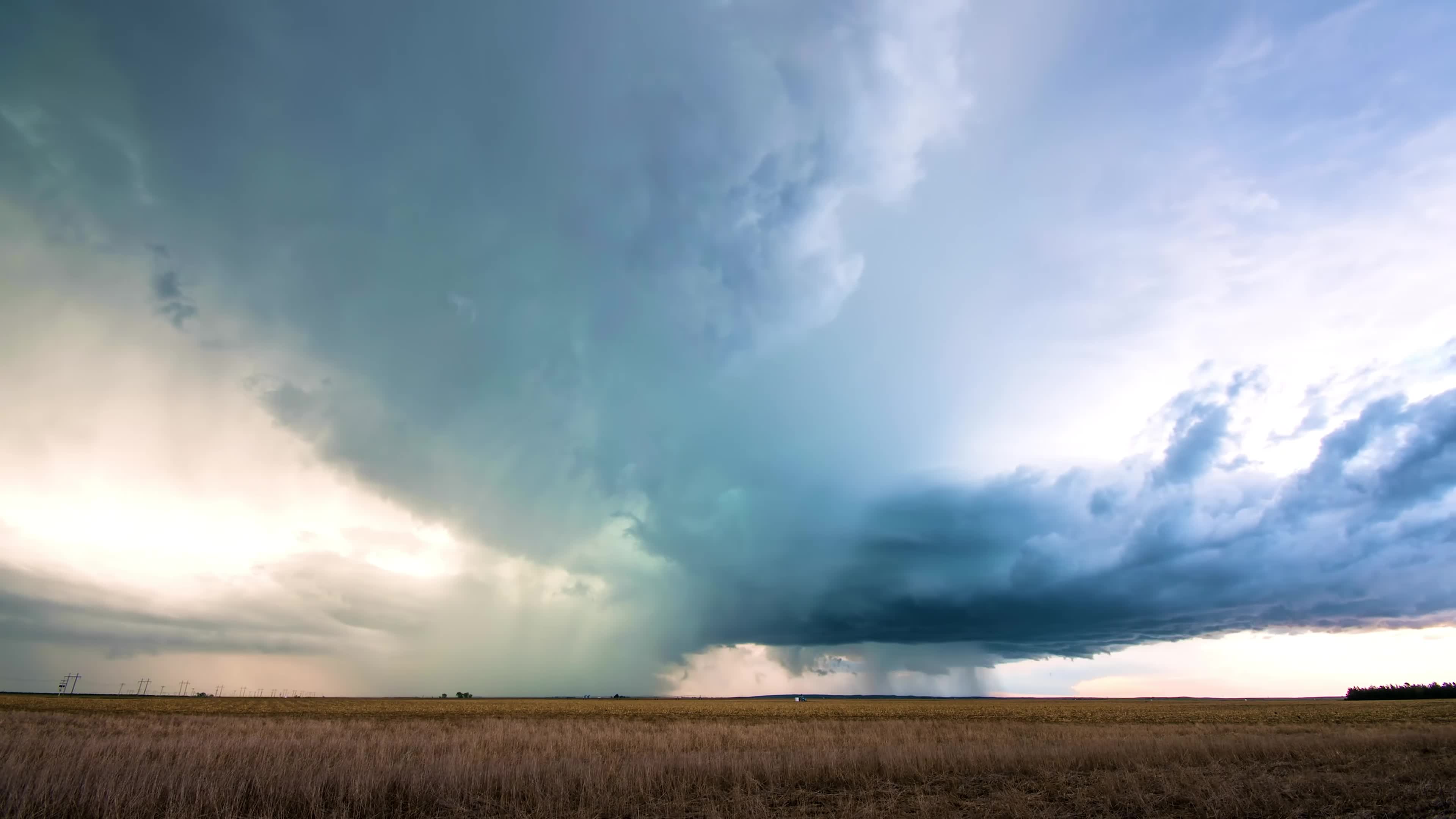 Sky, Atmosphere, Landscape, Field, Rural, Clouds