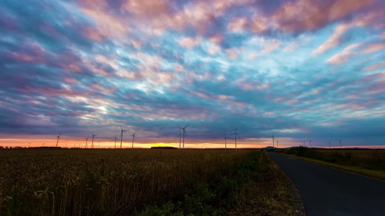 Sky, Atmosphere, Landscape, Sunset, Sun, Clouds