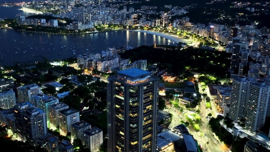 Skyscraper, City, Night, Cityscape, Skyline, Building