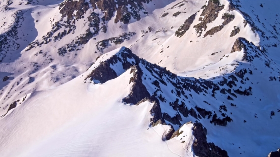 Snow, Mountain, Line, Glacier, Slope, Winter