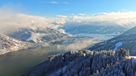 Snow, Range, Mountain, Glacier, Landscape, Mountains