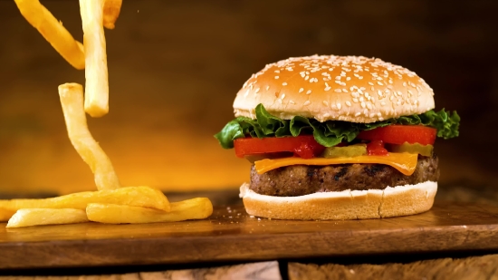 Stock Footage Companies, Cheeseburger, Hamburger, Sandwich, Lettuce, Snack Food