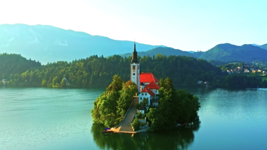 Stock Footage Download, Boathouse, Shed, River, Lake, Water