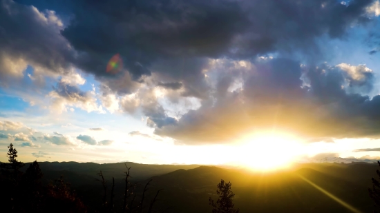 Stock Footage Explosion, Sun, Star, Celestial Body, Sky, Sunset