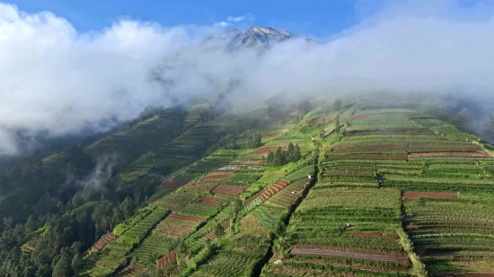 Stock Footage Fog, Highland, Landscape, Mountain, Mountains, Sky