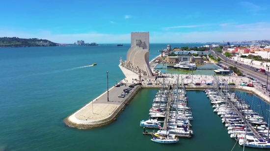 Stock Video For Editing Practice, Bay, Ship, Waterfront, City, Body Of Water