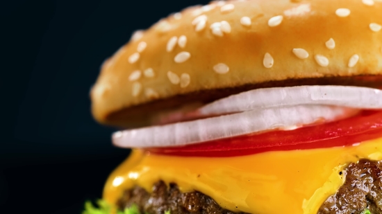 Stock Video Free No Watermark, Cheeseburger, Hamburger, Sandwich, Cheese, Snack Food