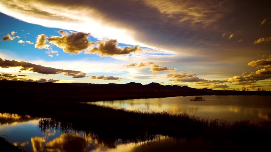 Sun, Sky, Sunset, Landscape, Star, Clouds