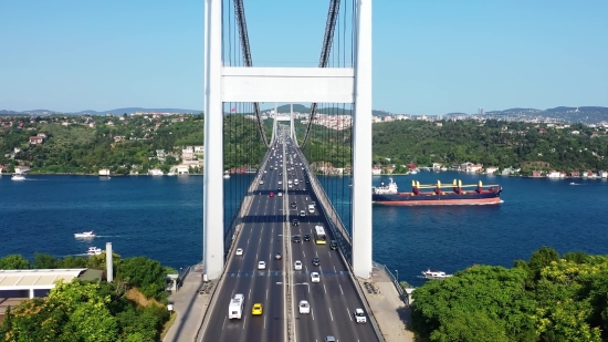 Suspension Bridge, Bridge, Structure, Architecture, City, Landmark