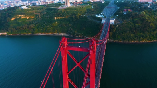 Suspension Bridge, Bridge, Structure, Landmark, Architecture, Bay