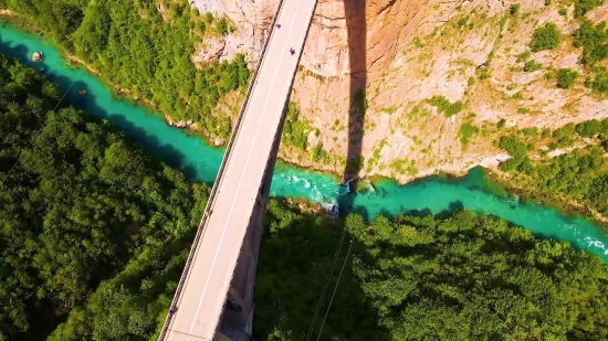 Suspension Bridge, Bridge, Structure, Landscape, Travel, Sky