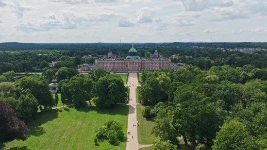 Tornado Stock Video, University, Building, Architecture, City, Palace