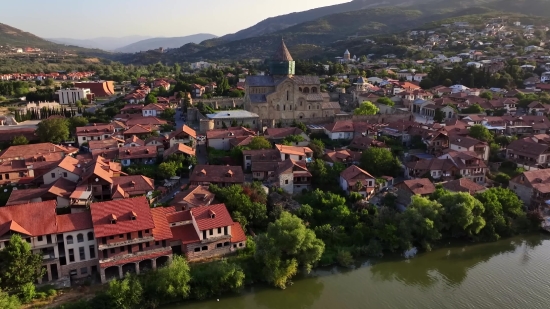 Town, City, Architecture, Building, Panorama, Resort