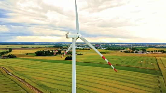 Turbine, Grass, Sky, Golf, Field, Landscape