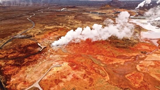 Volcano, Mountain, Geological Formation, Natural Elevation, Hot Spring, Landscape