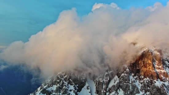 Volcano, Mountain, Natural Elevation, Geological Formation, Sky, Weather