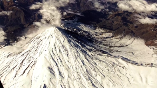 Volcano, Mountain, Natural Elevation, Geological Formation, Snow, Landscape