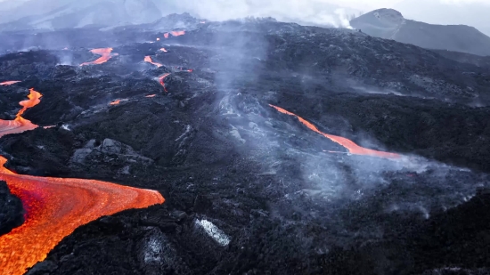 Volcano, Mountain, Natural Elevation, Geological Formation, Water, Rock