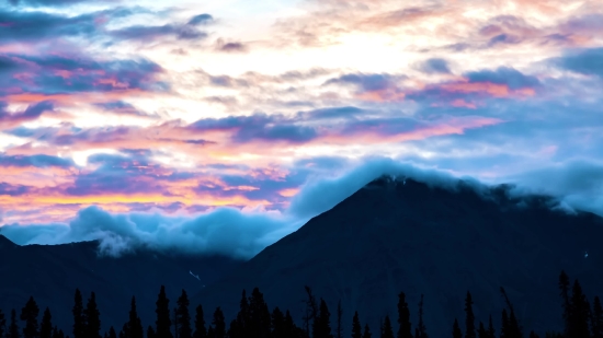 Volcano, Mountain, Natural Elevation, Landscape, Geological Formation, Clouds