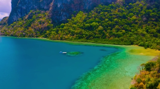 Water, Landscape, Beach, River, Sky, Island