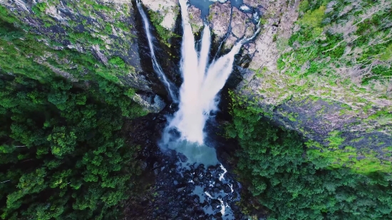 Waterfall, River, Stream, Rock, Water, Stone