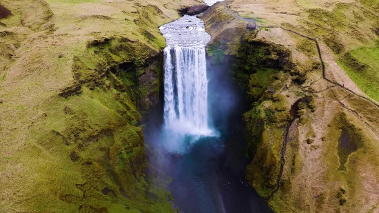 Waterfall, River, Stream, Water, Rock, Landscape