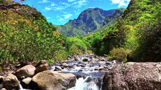 Wilderness, Mountain, River, Canyon, Landscape, Mountains